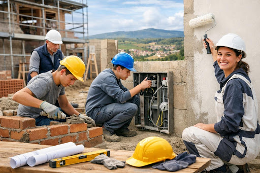 Quels métiers prépare une formation bâtiment